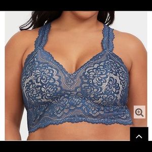 Torrid Size 4 Blue Lace Bralette